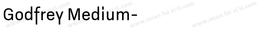 Godfrey Medium字体转换